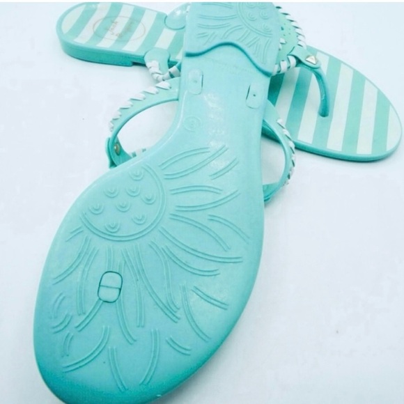 JACK ROGERS Georgia Jelly Sandals
FlipFlop Thong, mint green and white - Picture 3 of 5
